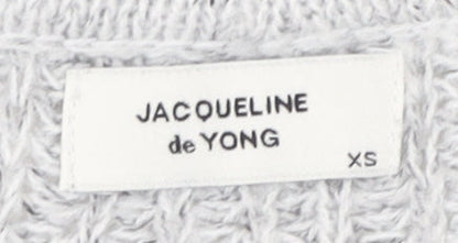 Womens UK Size XS Jacqueline de Yong Grey Pullover Jumper