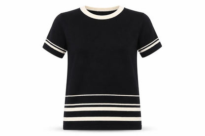 Womens UK Size S Alexon Black Basic T-Shirt