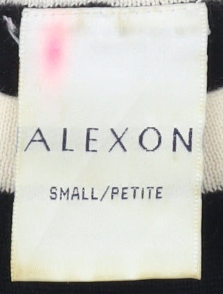 Alexon Women's Black Striped Petite T-Shirt S