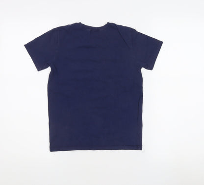 United Colors of Benetton Boys Blue T-Shirt 8-9 Years