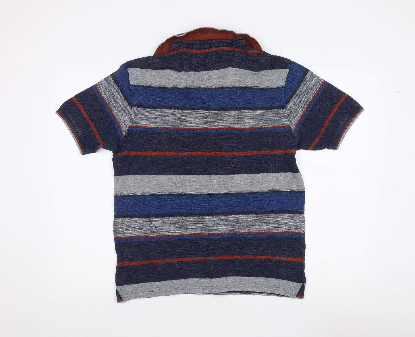 Marks and Spencer Men's Multicoloured Striped Polo S