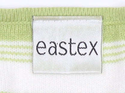 Eastex Women's Green Striped Pullover Jumper Size 12