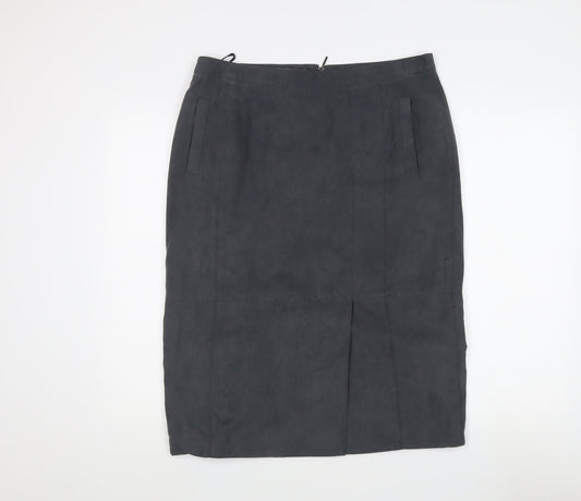 Laura Ashley Women's Black Midi Pencil Skirt, UK 14