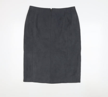 Laura Ashley Women's Black Midi Pencil Skirt, UK 14