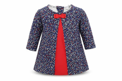 Front view of Jasper Conran unisex multicoloured floral 0-3m dress