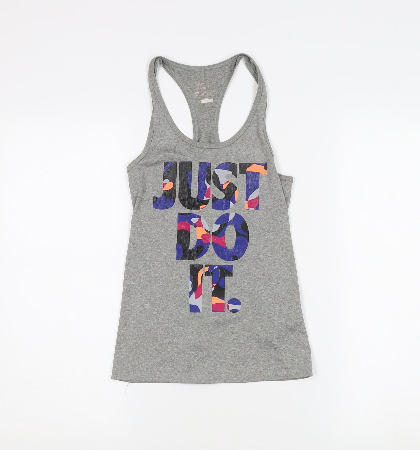 Nike Women's Grey Medium Jersey Racerback Tank