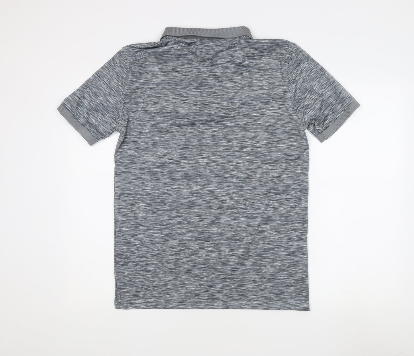 McKenzie Men's Grey Polo Shirt, Size L, Short Sleeve