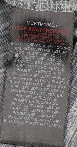 McKenzie Men's Grey Polo Shirt, Size L, Short Sleeve