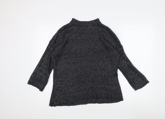 Womens UK Size 12 Warehouse Black Pullover Jumper
