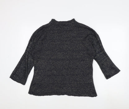 Womens UK Size 12 Warehouse Black Pullover Jumper