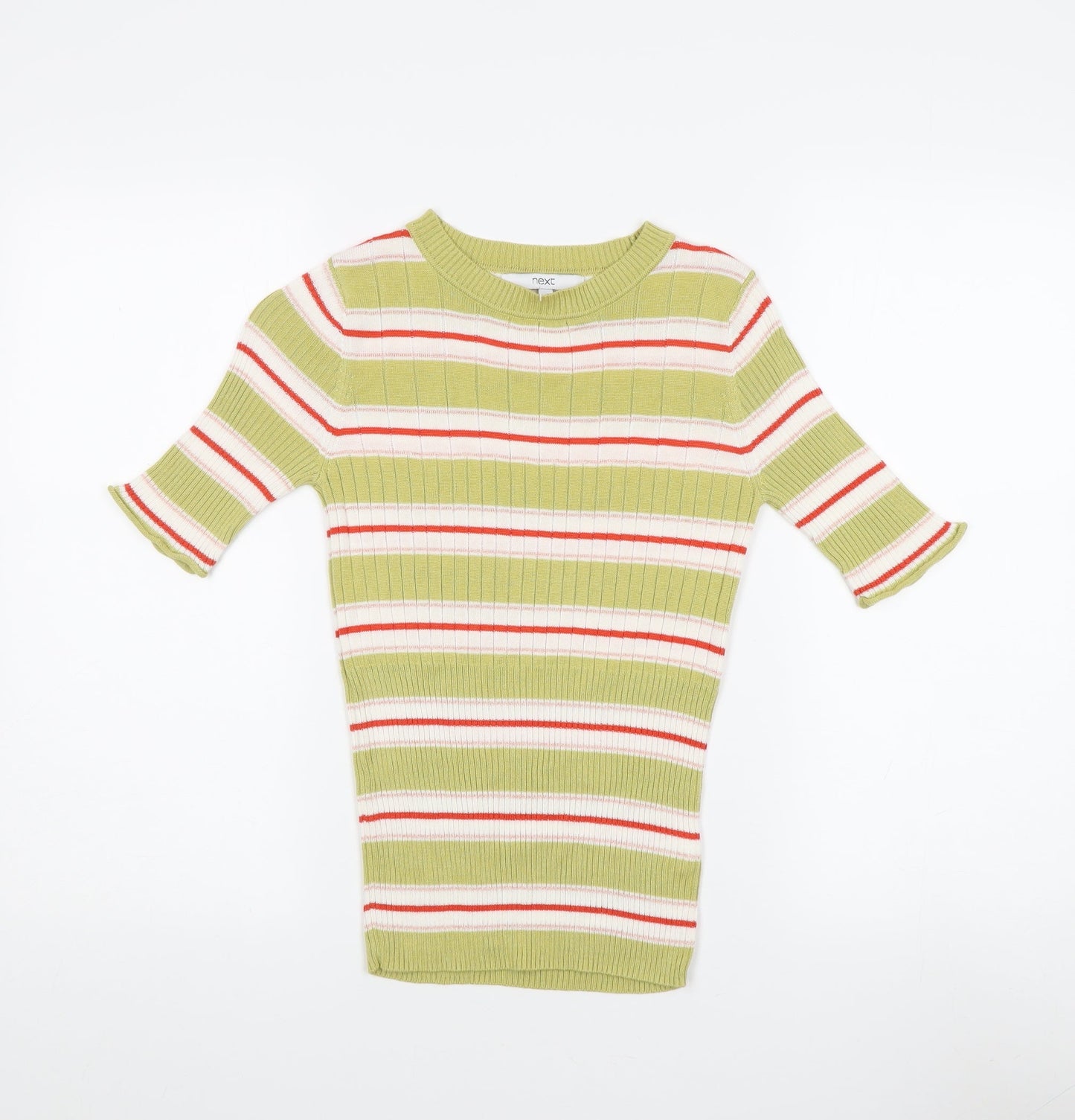 Womens UK Size 8 NEXT Multicoloured Jersey T-Shirt