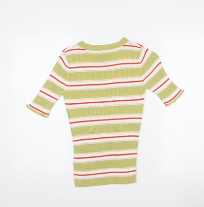 Womens UK Size 8 NEXT Multicoloured Jersey T-Shirt