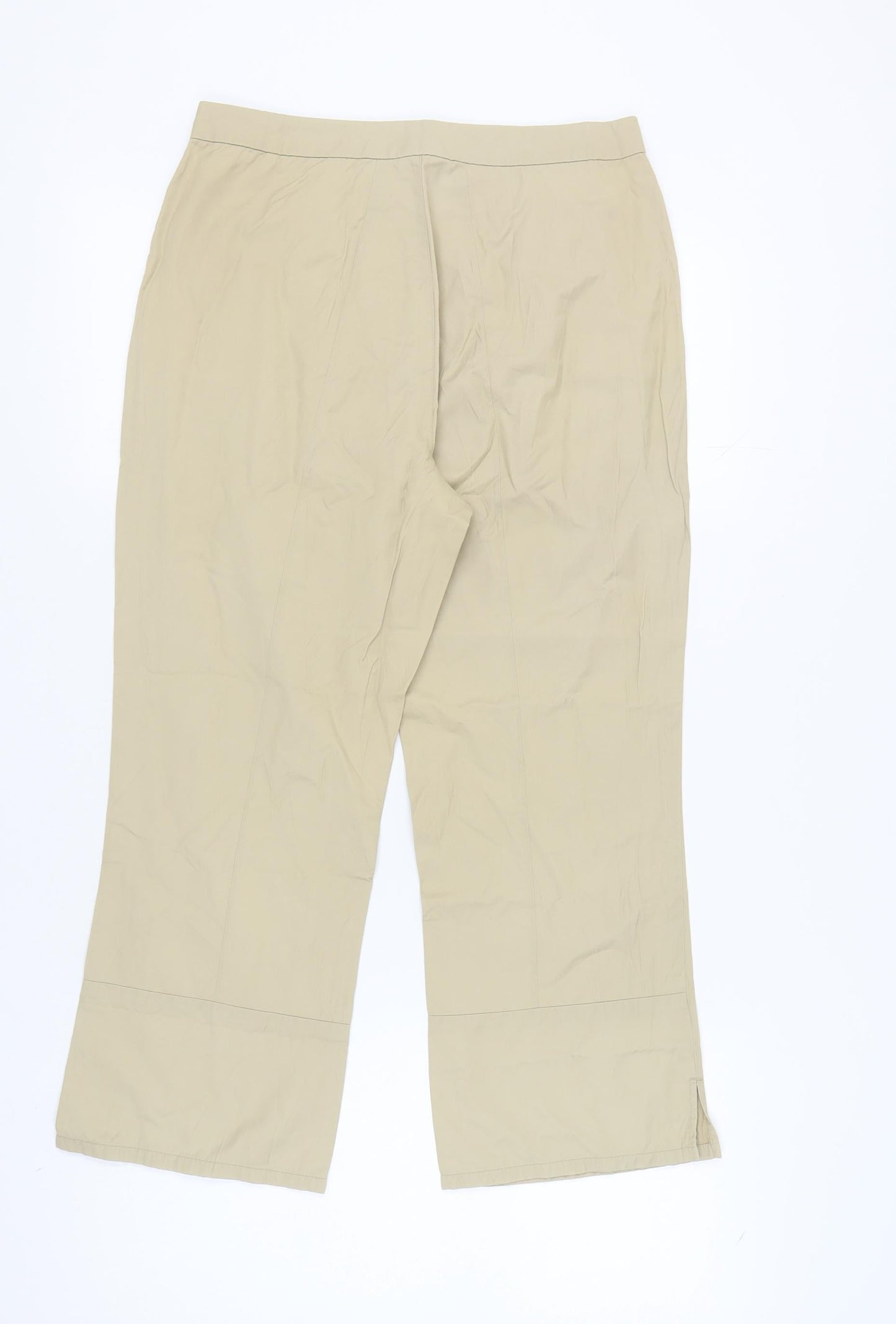 Womens UK Size 14 Esprit Regular Fit  Beige Trousers