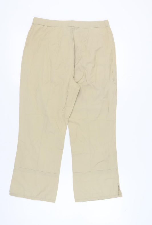 Womens UK Size 14 Esprit Regular Fit  Beige Trousers