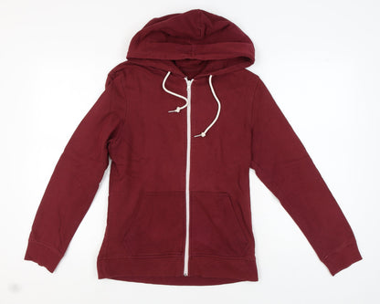 Mens UK Size XS Red Herring Red Full Zip Hoodie