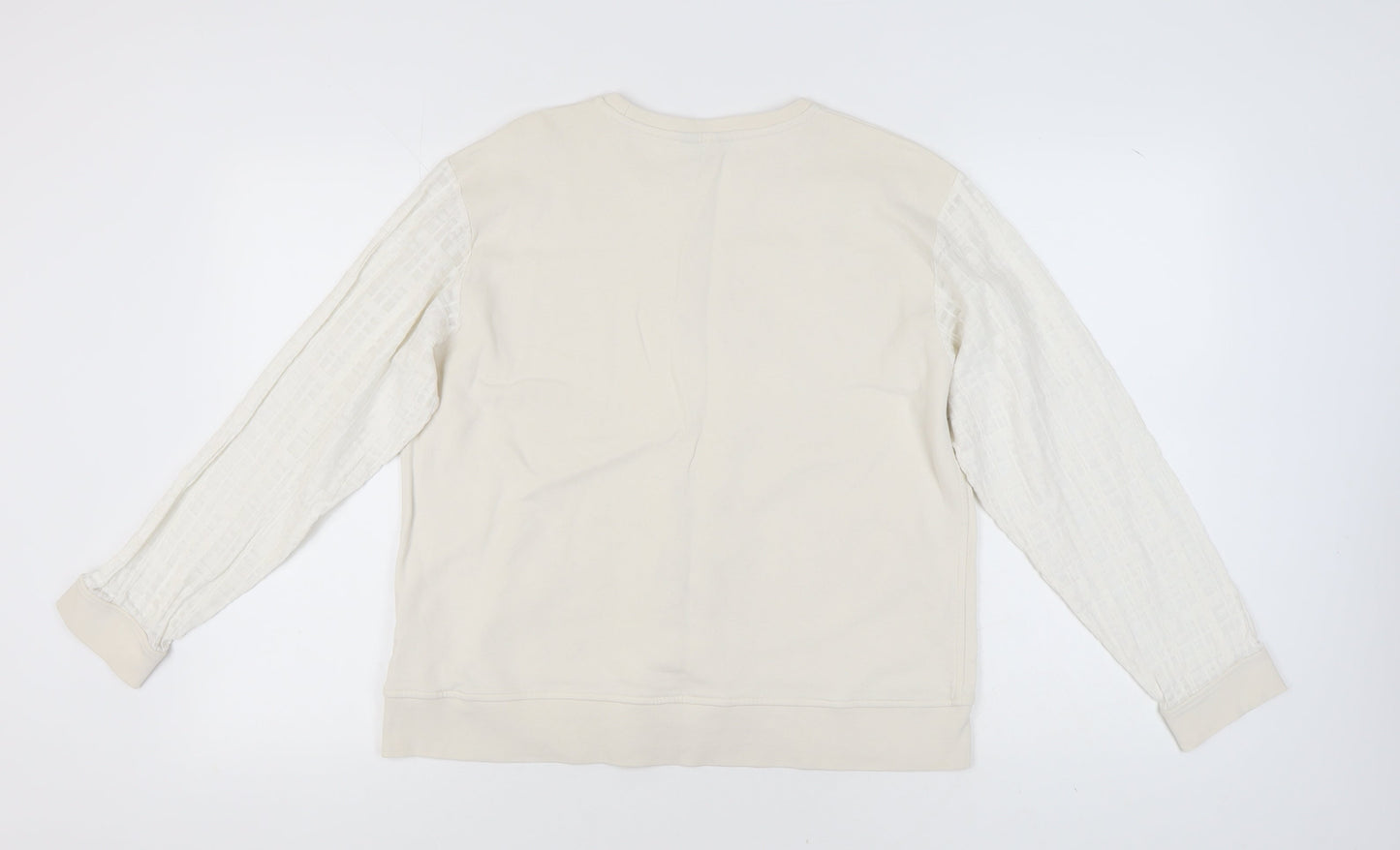 Saint + Sofia Women's Ivory Pullover Sweatshirt UK 16