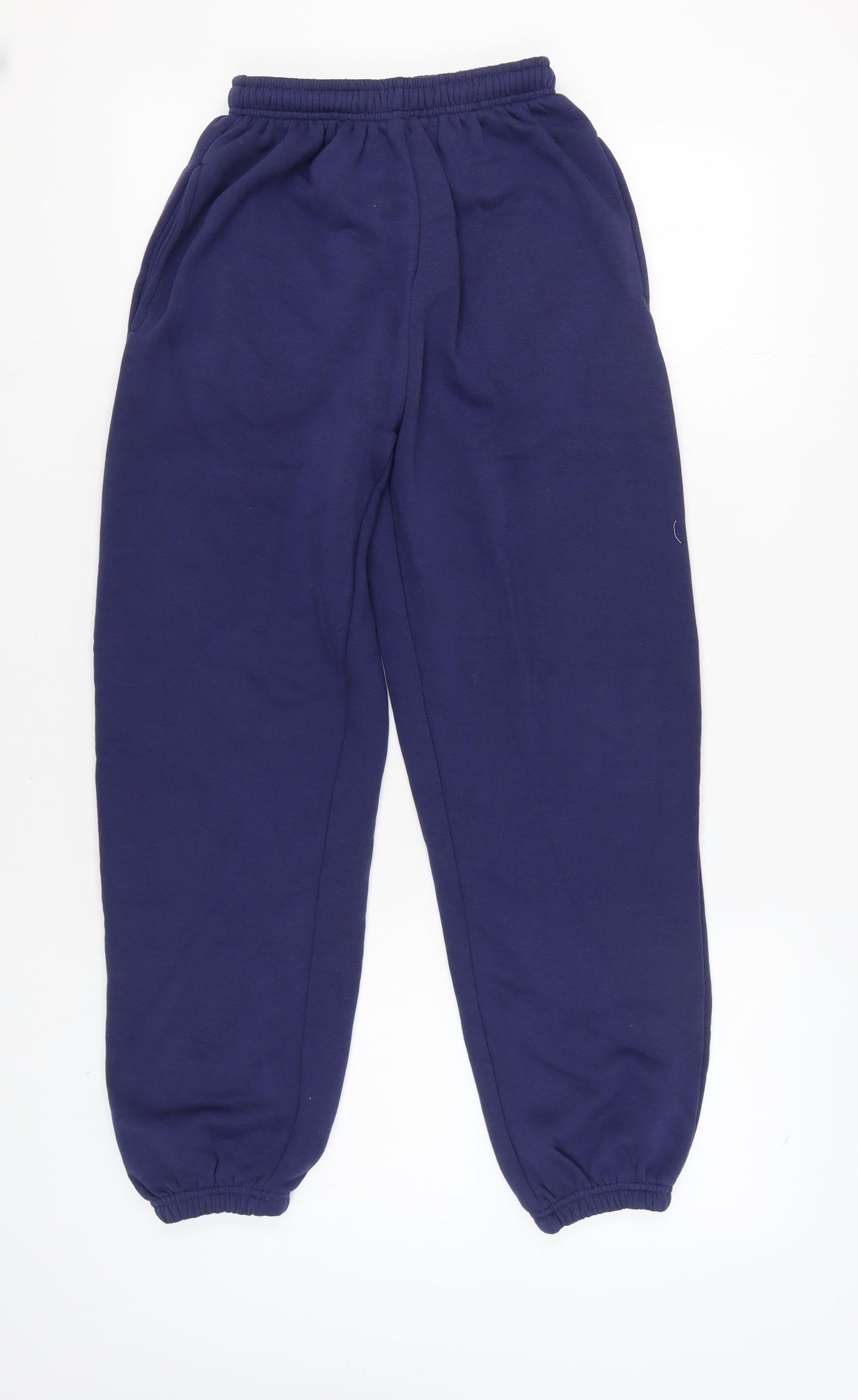 Womens UK Size XS PRETTYLITTLETHING Relaxed Fit Sweatpants Blue Trousers