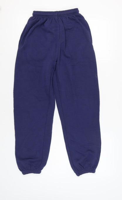 Womens UK Size XS PRETTYLITTLETHING Relaxed Fit Sweatpants Blue Trousers