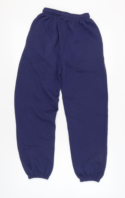 Womens UK Size XS PRETTYLITTLETHING Relaxed Fit Sweatpants Blue Trousers
