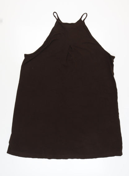 H&M Women's Black Cotton Tank Dress Size 12