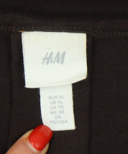 H&M Women's Black Cotton Tank Dress Size 12