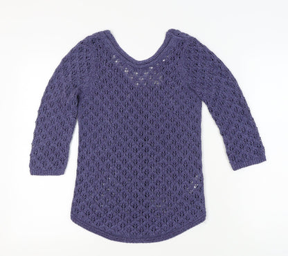 Womens UK Size 8 Monsoon Purple Pullover Jumper