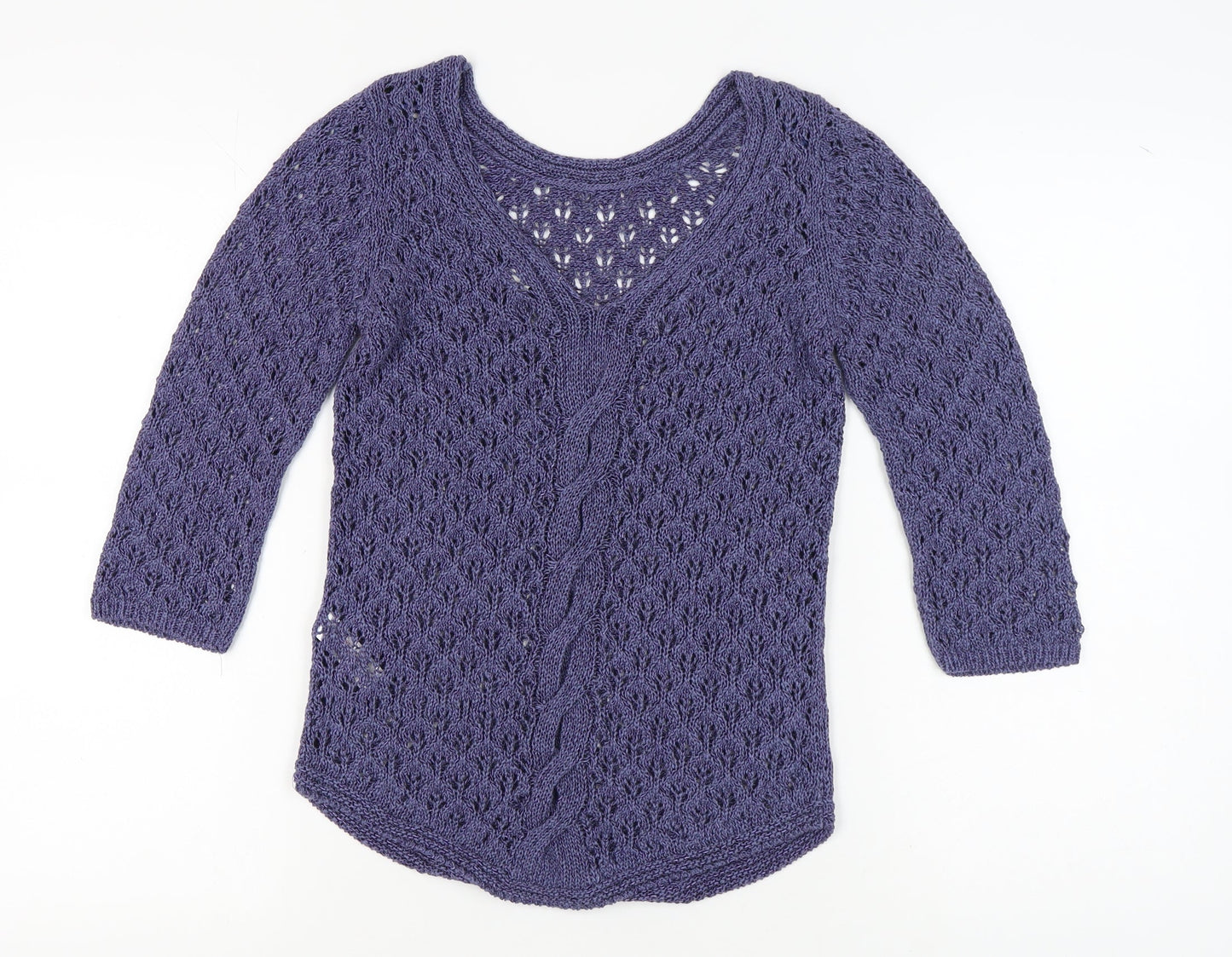 Womens UK Size 8 Monsoon Purple Pullover Jumper