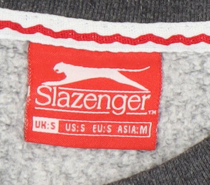 Mens UK Size S Slazenger Grey Pullover Sweatshirt