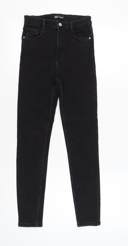 Zara Women's Black Skinny Jeans, Size 10, Slim Fit