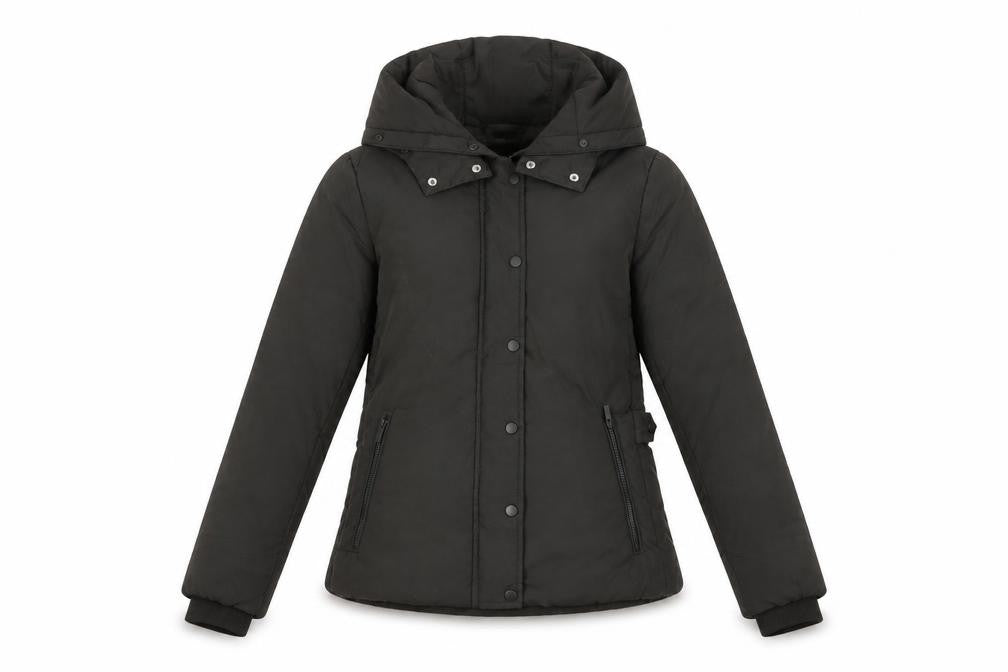 Womens UK Size 8 H&M Black Puffer Jacket