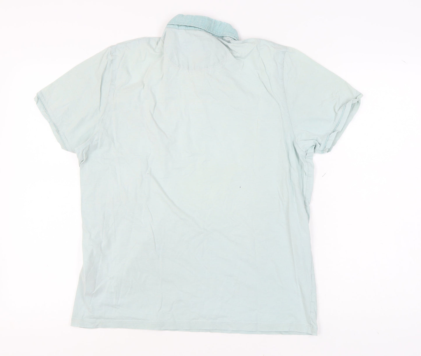 Ted Baker Green Mens Polo L Short Sleeve Casual