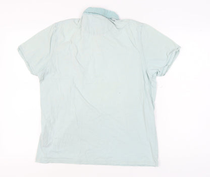 Ted Baker Green Mens Polo L Short Sleeve Casual