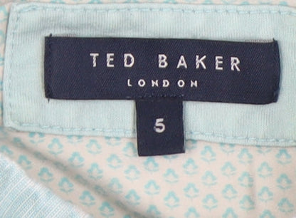 Ted Baker Green Mens Polo L Short Sleeve Casual