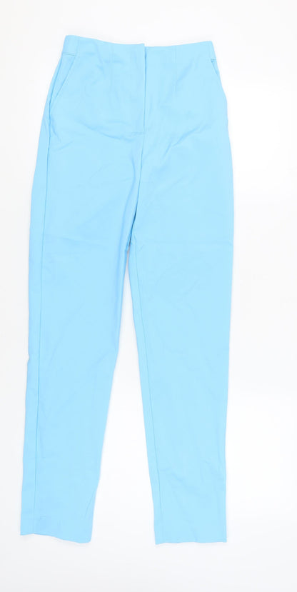 Womens UK Size 8 Marks and Spencer Regular Fit Casual Blue Trousers