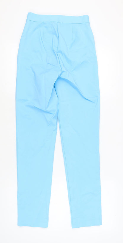 Womens UK Size 8 Marks and Spencer Regular Fit Casual Blue Trousers