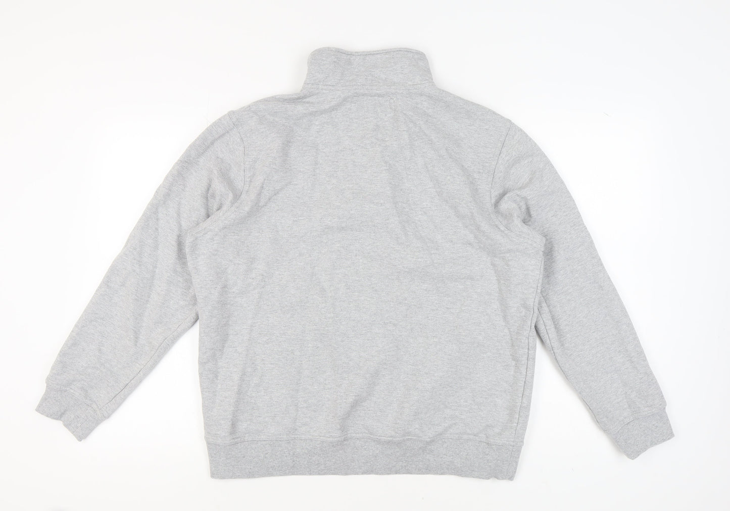 Mens UK Size XL Crew Clothing Company Grey 1/4 Zip Sweatshirt