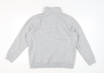 Mens UK Size XL Crew Clothing Company Grey 1/4 Zip Sweatshirt