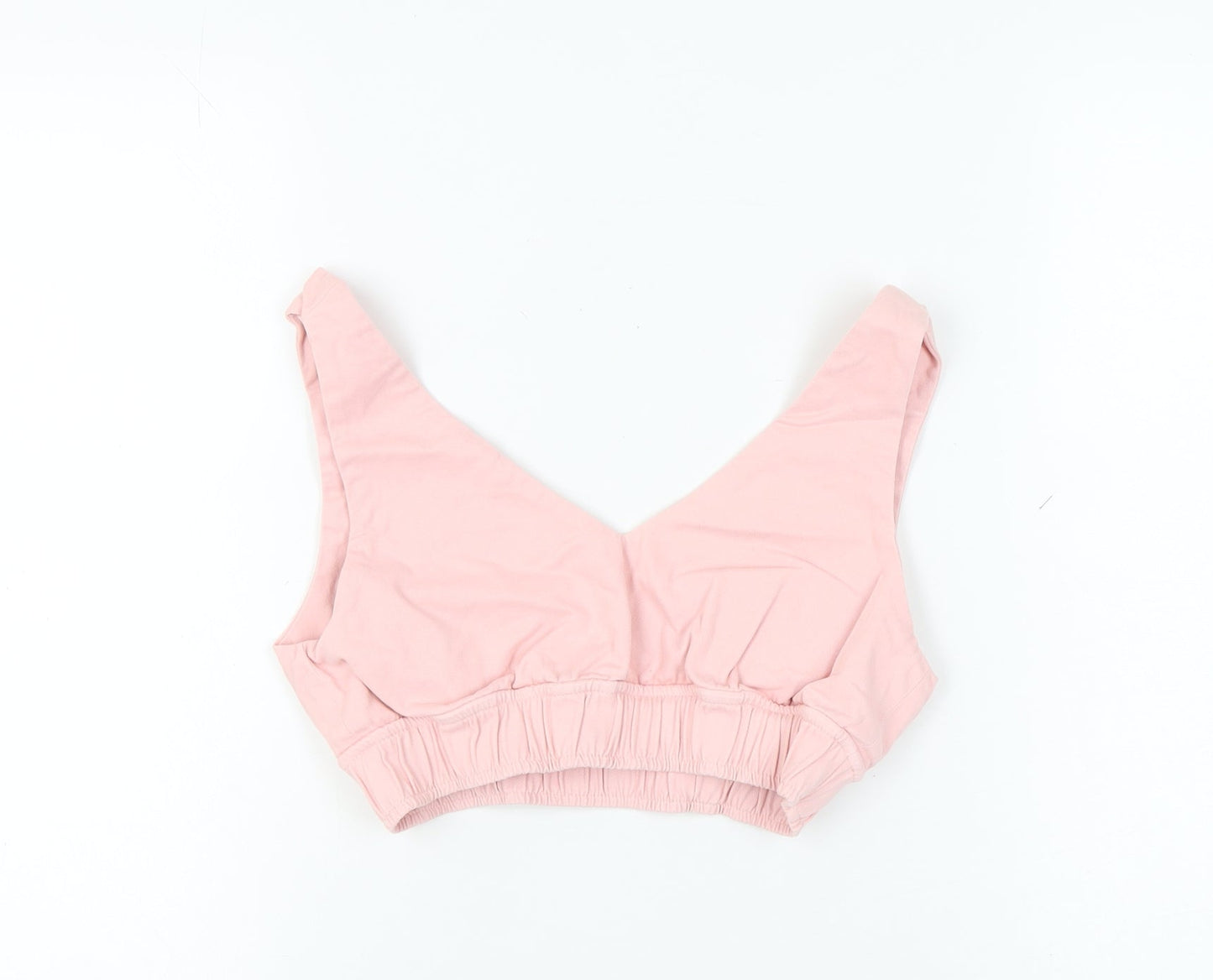 Boohoo Women's Pink V-Neck Tank Top Size 6