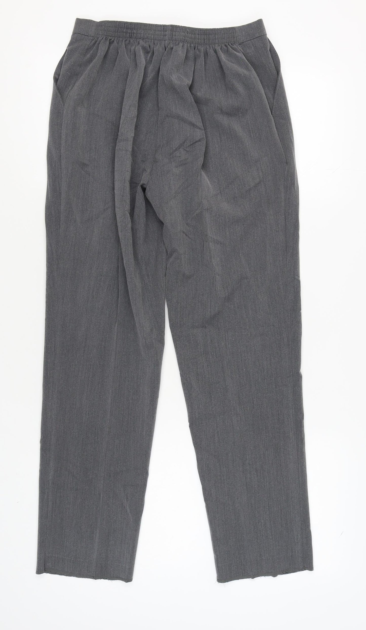 Womens UK Size 14 PINNS Regular Fit Casual Grey Trousers