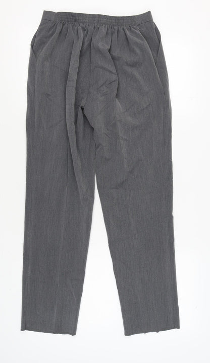 Womens UK Size 14 PINNS Regular Fit Casual Grey Trousers