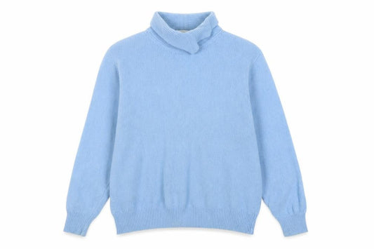 Womens UK Size 12 Poppy Blue Pullover Jumper