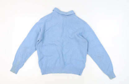 Womens UK Size 12 Poppy Blue Pullover Jumper