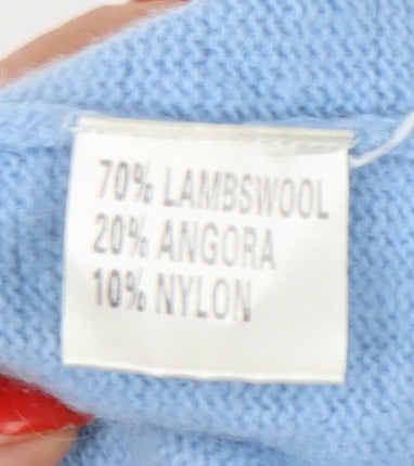 Womens UK Size 12 Poppy Blue Pullover Jumper