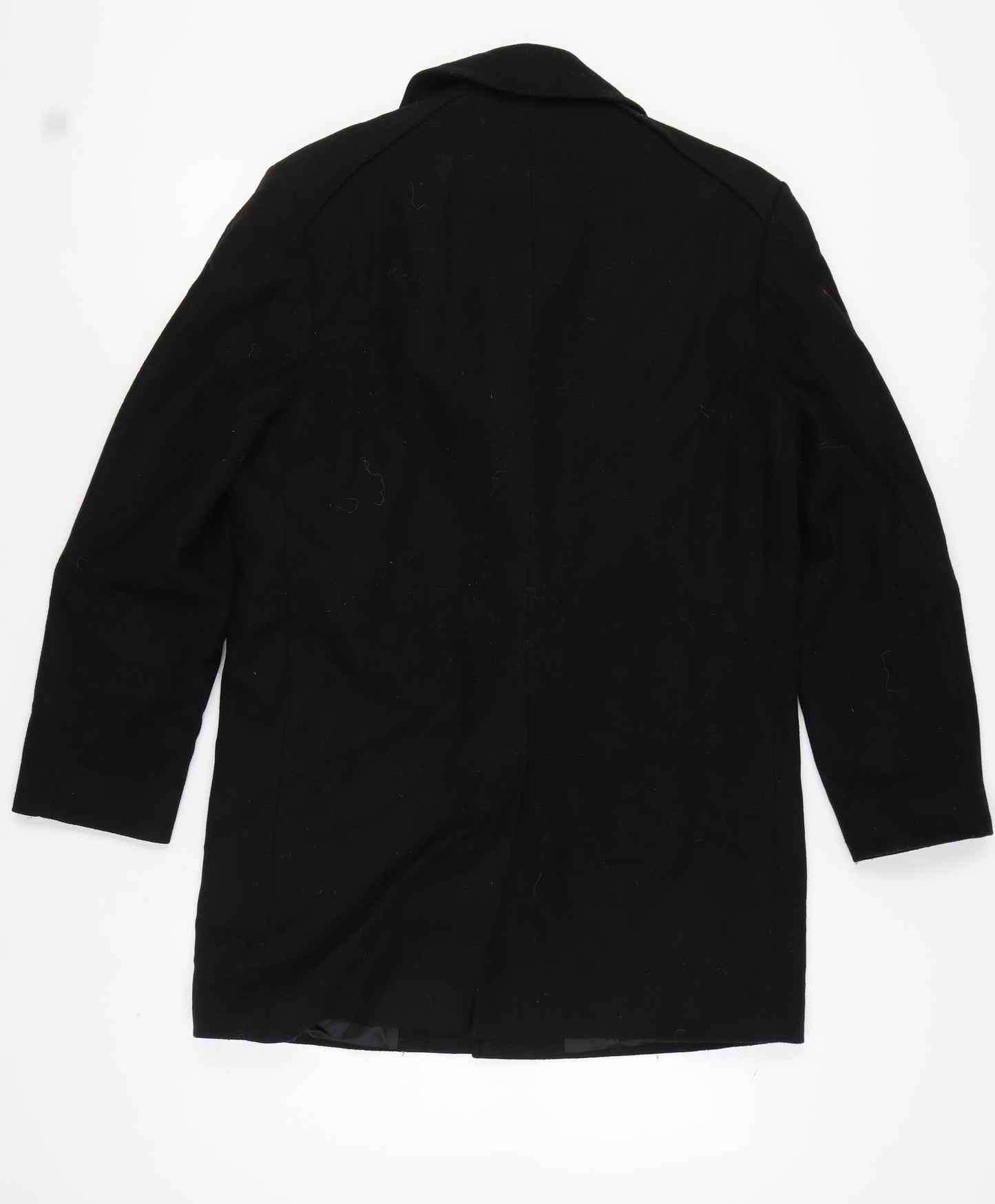 Mens UK Size M Scott & Taylor Black Overcoat