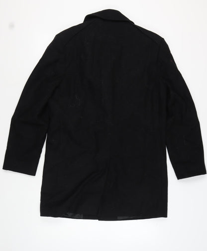 Mens UK Size M Scott & Taylor Black Overcoat