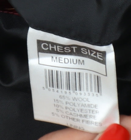 Mens UK Size M Scott & Taylor Black Overcoat