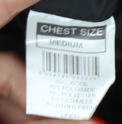 Mens UK Size M Scott & Taylor Black Overcoat