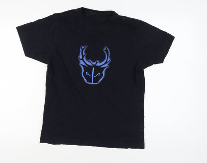 Mens UK Size S Continental Black  T-Shirt