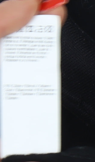 River Island Men's Black Long Sleeve Polo L