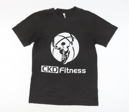 Mens UK Size S AS Colour Black  T-Shirt